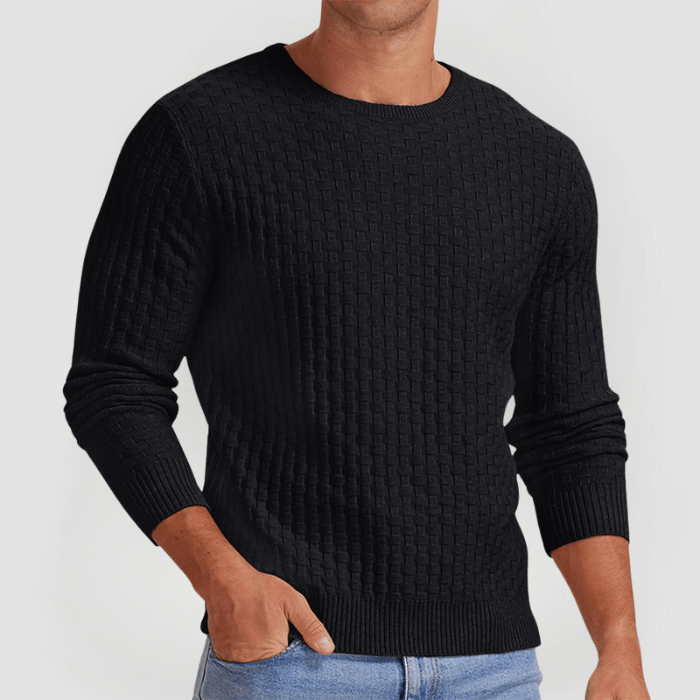 DETLEV - PULLOVER AUS STRICKGEWEBE