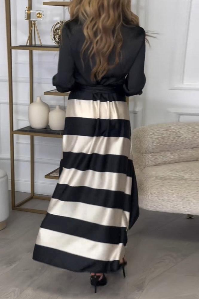 AIDA - ELEGANT STRIPED DRESS