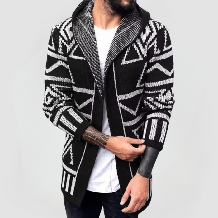 CONRAD - STRICKJACKE MIT GEOMETRISCHEM MUSTER