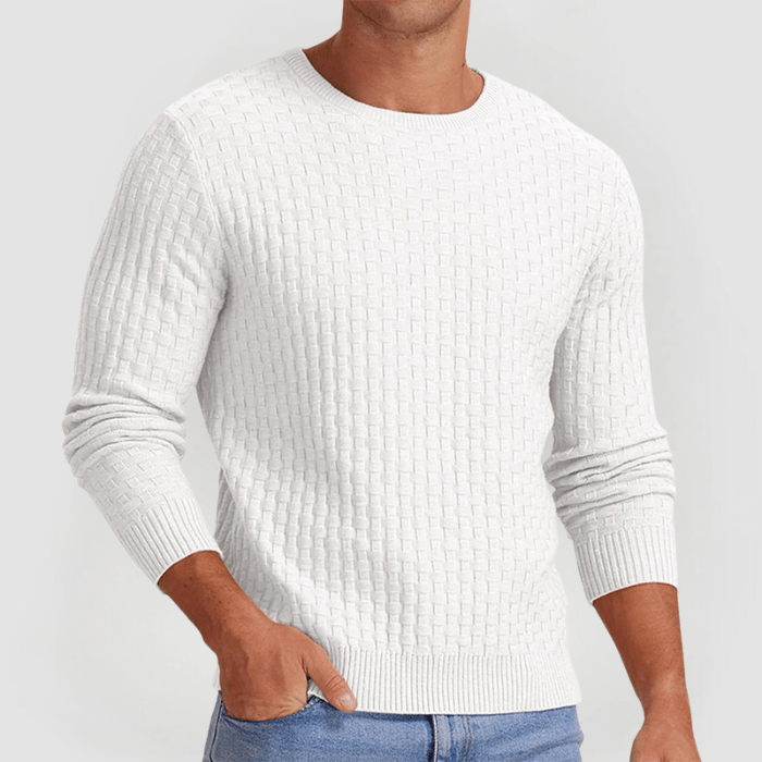 DETLEV - PULLOVER AUS STRICKGEWEBE