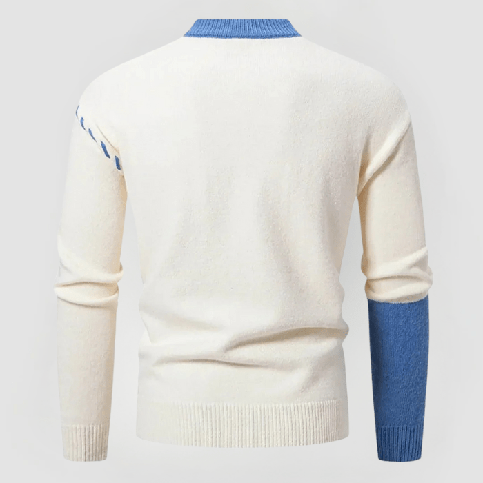 JULIAN - PATCHWORK-DESIGN ENG ANLIEGENDER PULLOVER