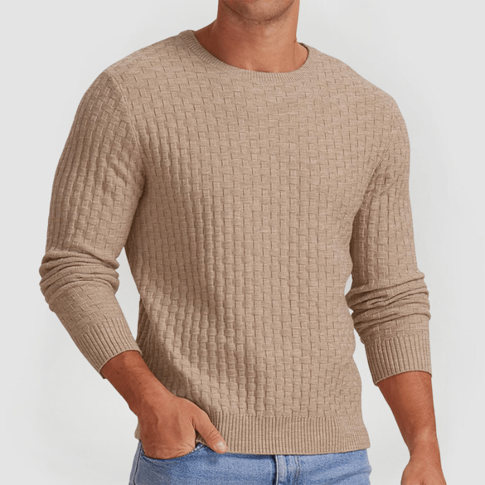 DETLEV - PULLOVER AUS STRICKGEWEBE