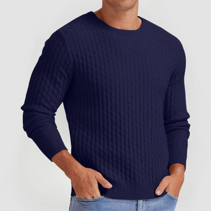 DETLEV - PULLOVER AUS STRICKGEWEBE