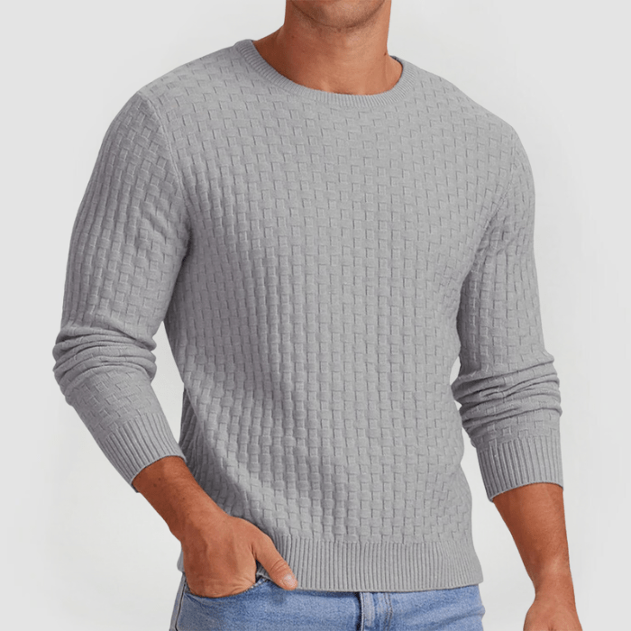 DETLEV - PULLOVER AUS STRICKGEWEBE