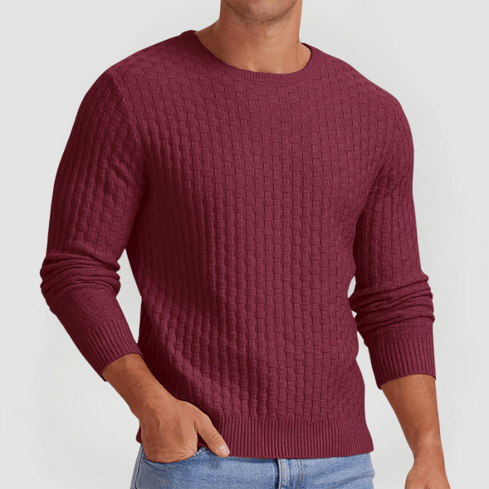 DETLEV - PULLOVER AUS STRICKGEWEBE