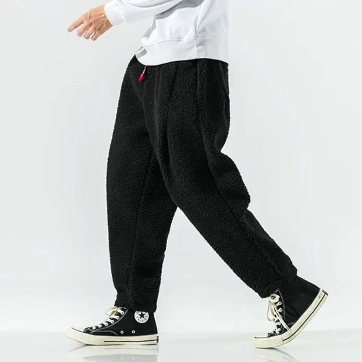 ANSEL - JOGGINGHOSE AUS DICKEM FLEECE