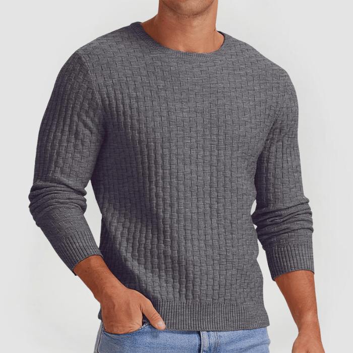 DETLEV - PULLOVER AUS STRICKGEWEBE