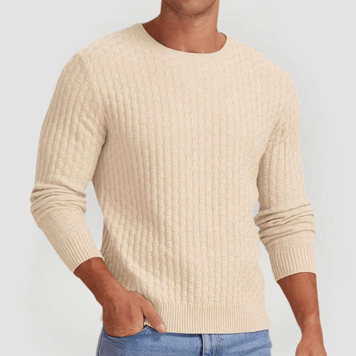 DETLEV - PULLOVER AUS STRICKGEWEBE