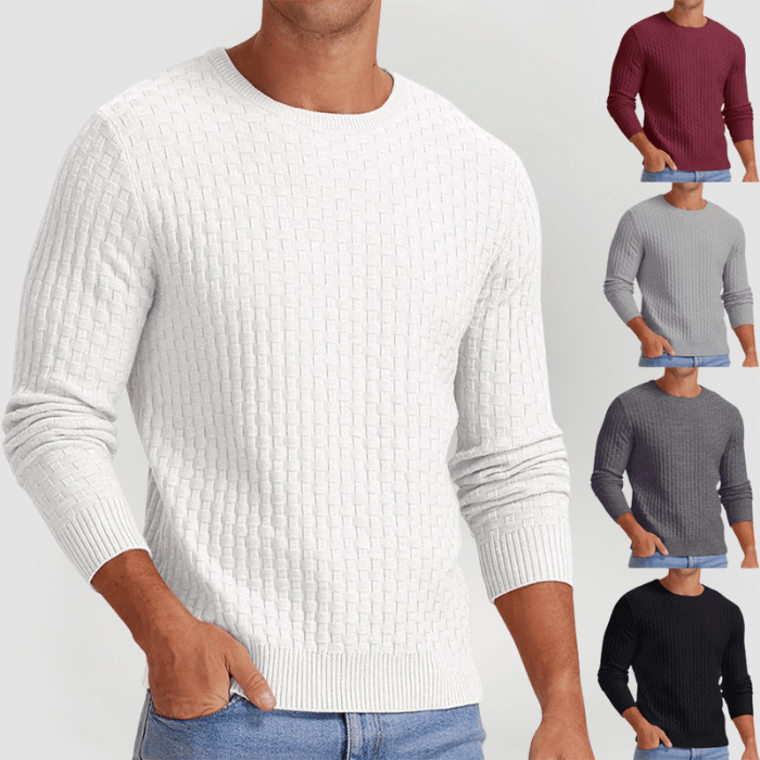 DETLEV - PULLOVER AUS STRICKGEWEBE