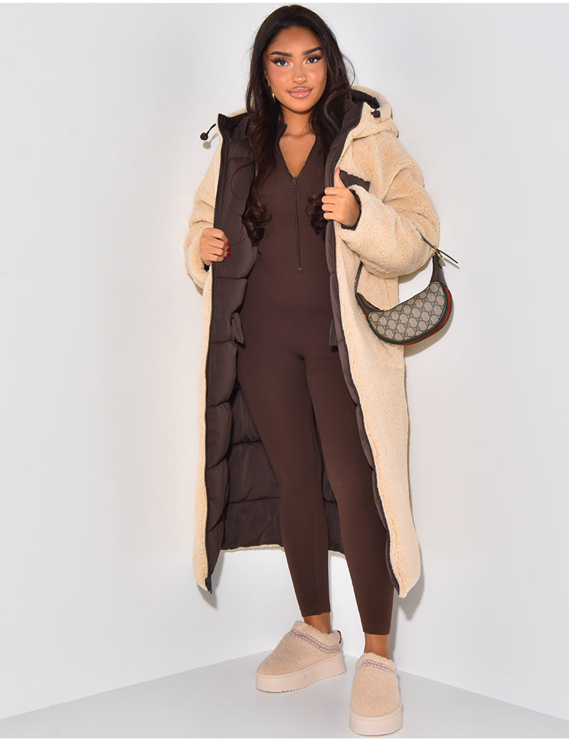 NADINE - BEQUEME LANGE JACKE MIT WENDEFUNKTION