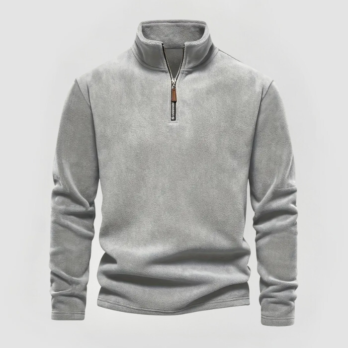 ALBERT - FLEECE-PULLOVER MIT HALBZIP