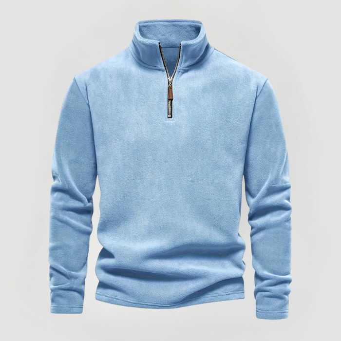 ALBERT - FLEECE-PULLOVER MIT HALBZIP