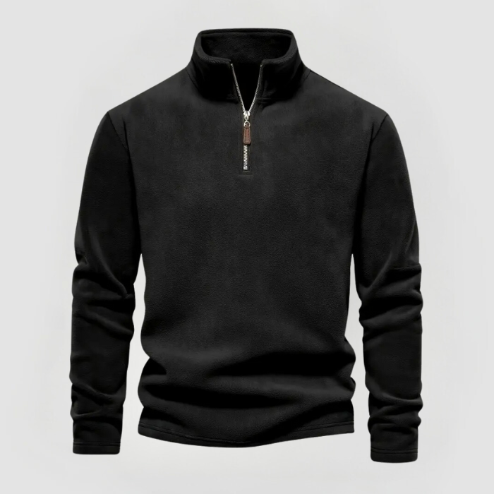 ALBERT - FLEECE-PULLOVER MIT HALBZIP