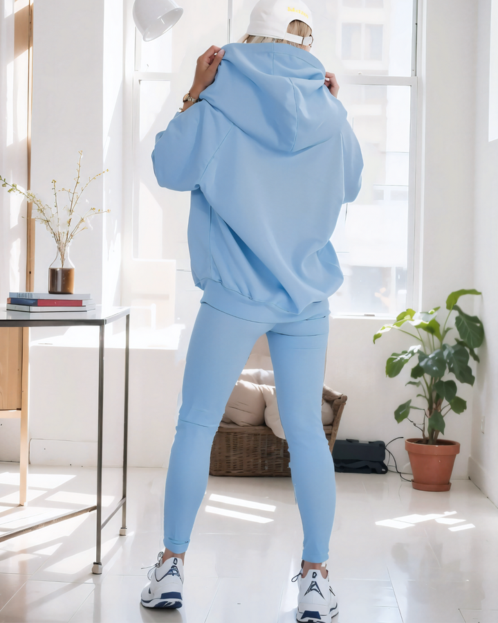 SILKE - SET AUS SWEATSHIRT, LEGGINGS UND OBERTEIL