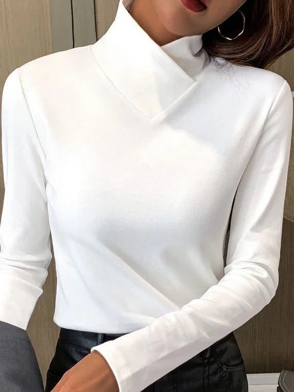 JESSICA - ELEGANTER ROLLKRAGENPULLOVER MIT HOHEM KRAGEN