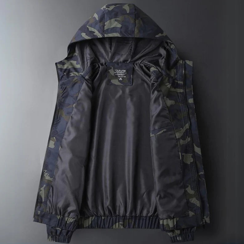 WILFRIED - WASSERDICHTE JACKE MIT CAMOUFLAGE-MUSTER