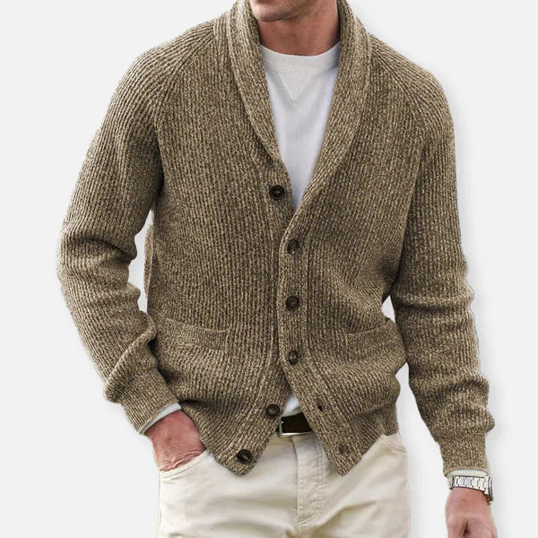 HUBERT - HANDGESTRICKTE STRICKJACKE