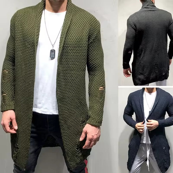 FLORIAN - LÄSSIGE LANGE STRICKJACKE