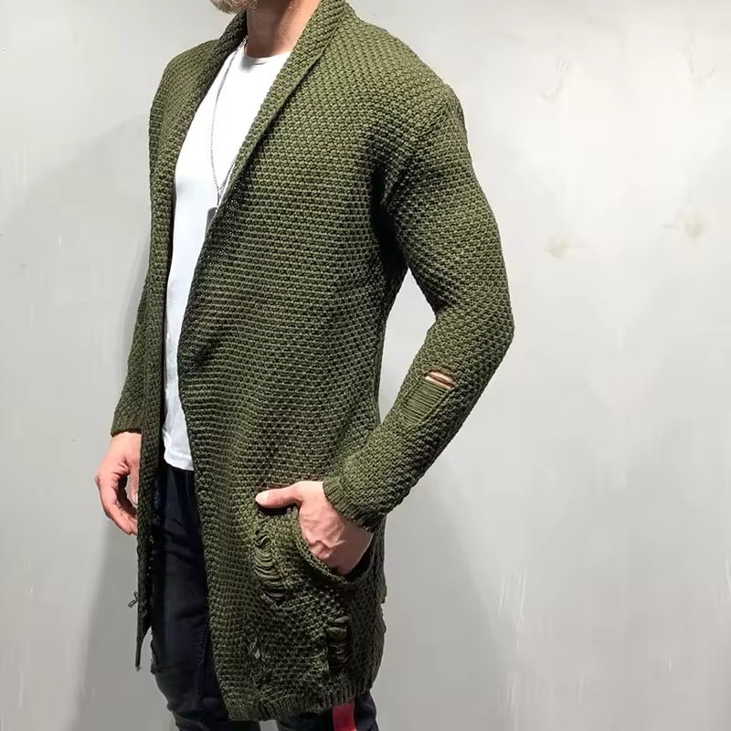 FLORIAN - LÄSSIGE LANGE STRICKJACKE