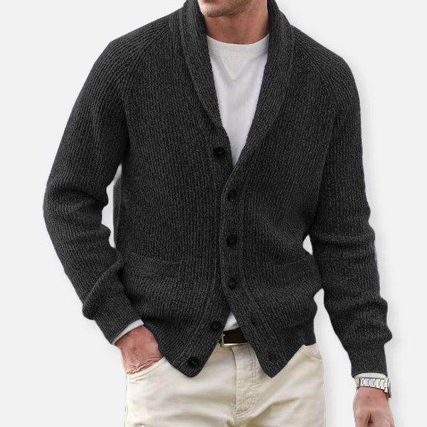 HUBERT - HANDGESTRICKTE STRICKJACKE