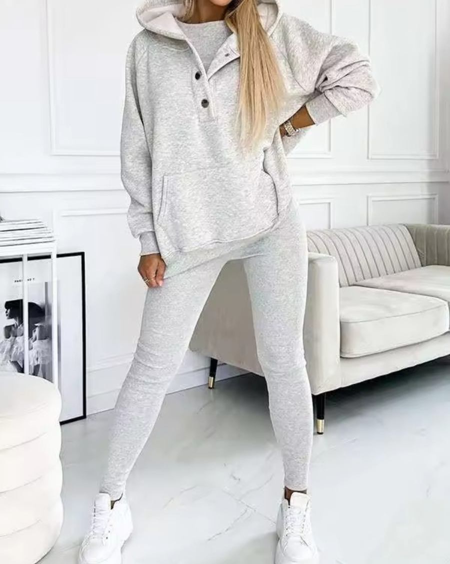 SILKE - SET AUS SWEATSHIRT, LEGGINGS UND OBERTEIL