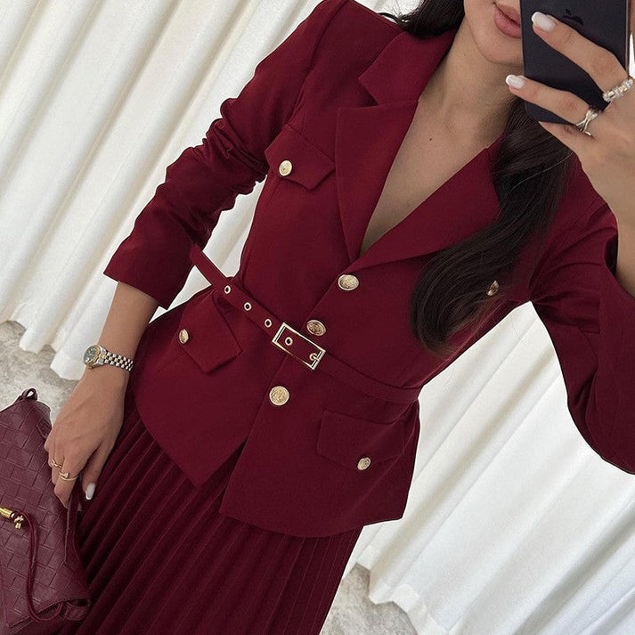 LAUREN - DAMEN REVERSBLAZER & PLISSEE